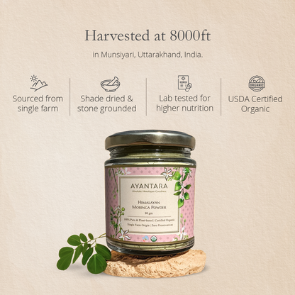 Himalayan, Moringa Leaf Powder | 100 % Natural & Pure