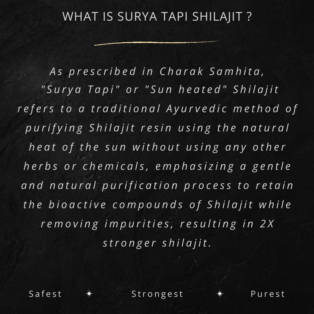 Himalayan Shilajit Resin | Surya Tapi Purified | 100% Pure & 82% Fulvic | From Gangotri Glacier