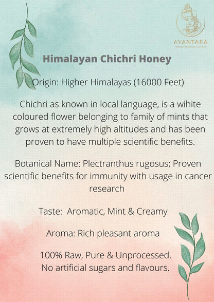 Himalayan Chichri Honey(100% Raw, Pure & Unprocessed) | No Added Sugar